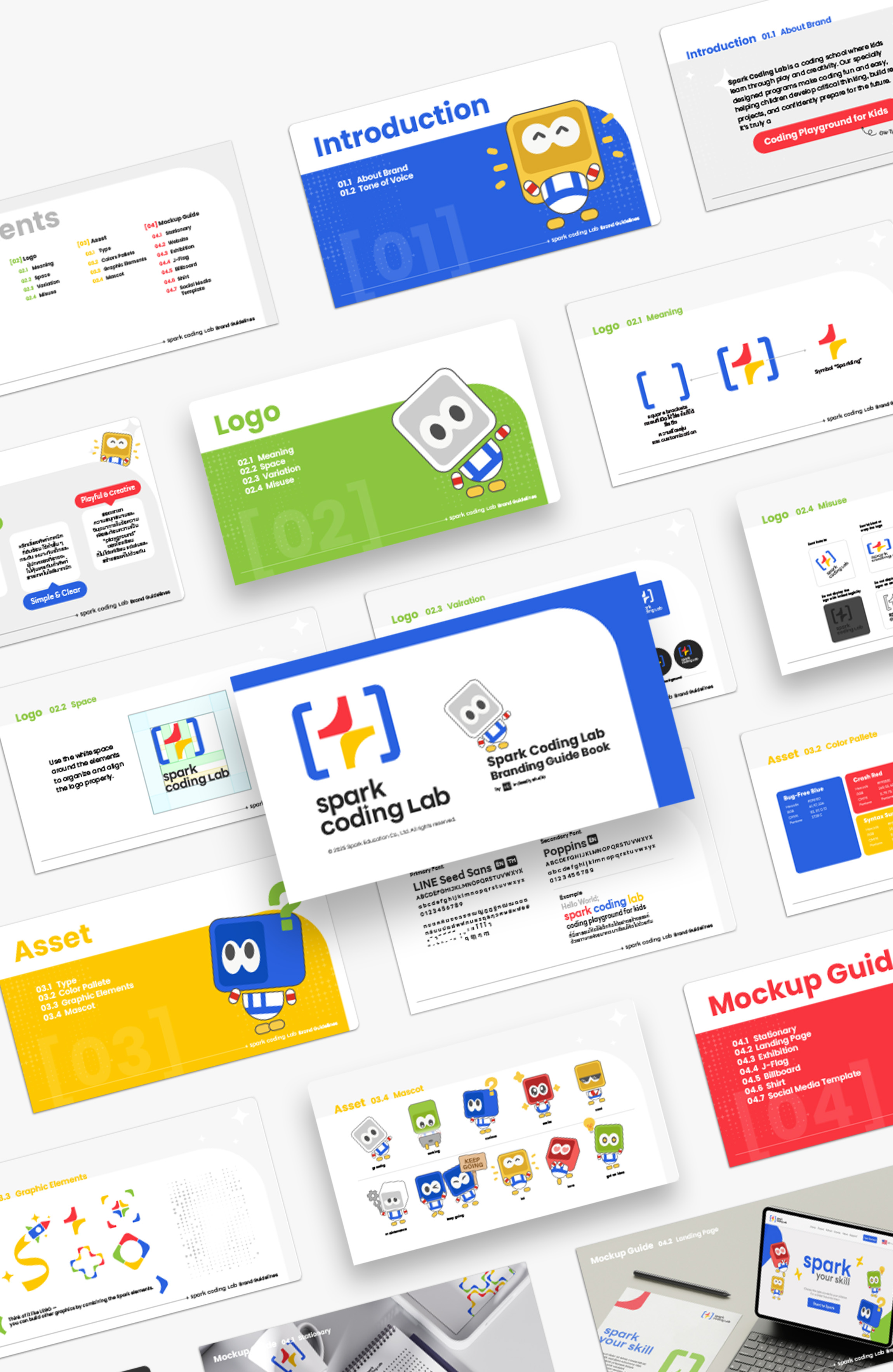 Spark Coding Lab Artwork Logo Design - Brand Book by indeedly studio