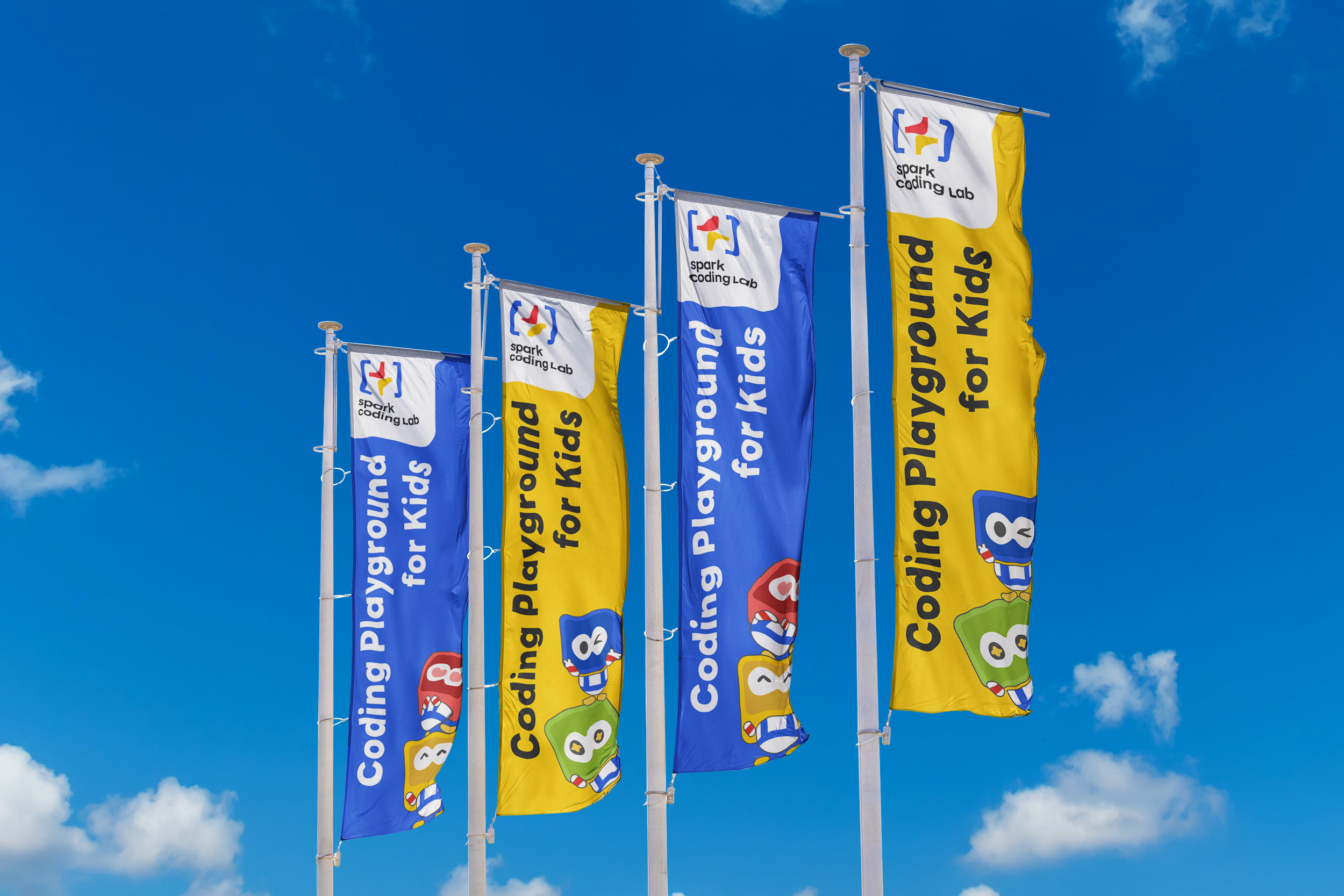 Spark Coding Lab Artwork Logo Design - Mockup by indeedly studio